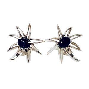 Tiffany & Co. Large Black Onyx Fireworks Earrings